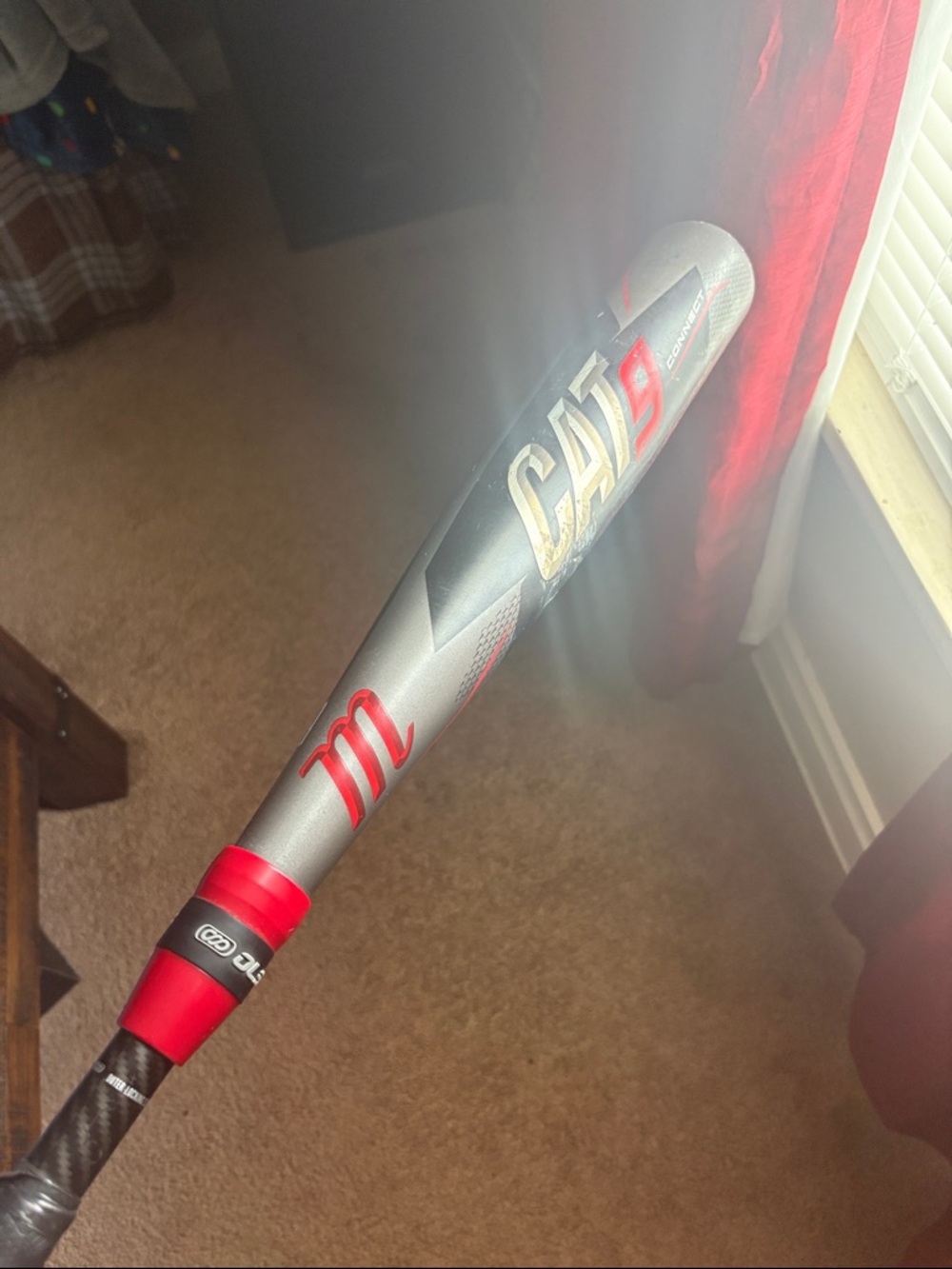Marucci CAT9 Connection USA Baseball Bat - Silver & Red